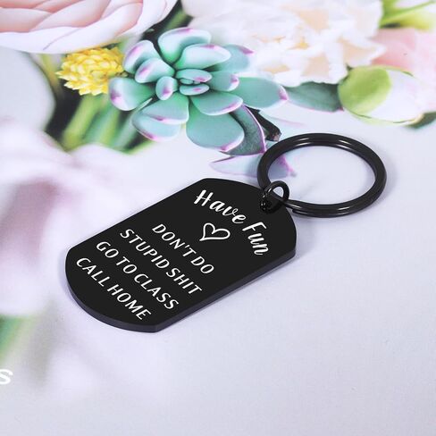Graduation Gifts for Teens, Dont Do Stupid Shitkeychain, Back to School Supplies for Girls Boys 5th 8th Grade, College Dorm Room Essentials for Guys, Boy Dad New Driver Keychain in Saudi Arabia