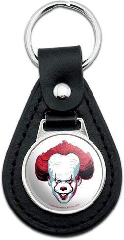 سلسلة مفاتيح من الجلد الأسود IT Pennywise Come Home in Kuwait