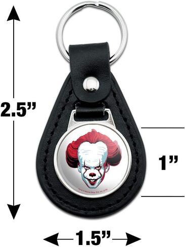 سلسلة مفاتيح من الجلد الأسود IT Pennywise Come Home in Kuwait