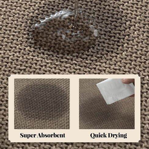 AREDO Thick Memory Foam Bathroom Mat, Soft Absorbent Polyester Bath Rug Quick Dry, Non Slip Shower Floor Rugs with Rubber Backing, Machine Washable (Camel, 24" x 16") in Saudi Arabia