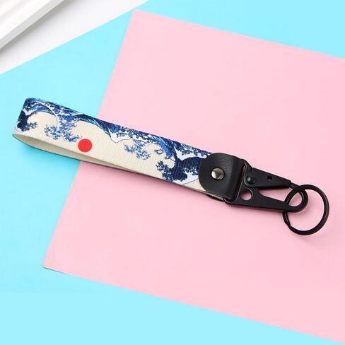 3Pcs Stylish Nylon sea wave Keychain for Durable Lightweight Accessory Cars Motorcycles Bags Accessory in Kuwait