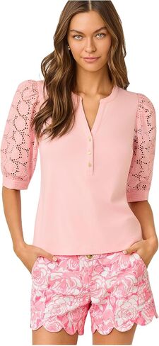 Lilly Pulitzer Women's Ronson Eyelet Knit Top in Kuwait