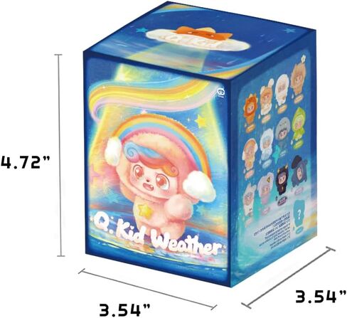 Q.Kid Weather Series MINI Keychain Blind Box 1Pcs (1 of 13 Possible Styles) Cute Lucky Bag Collectible Plush Key Ring Birthday Gifts in Saudi Arabia