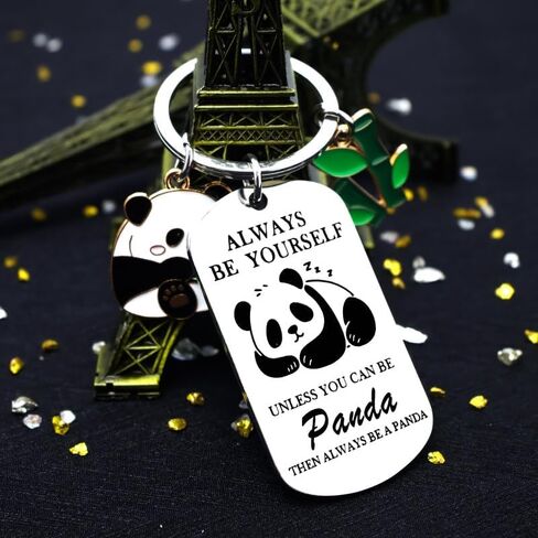 Panda Keychain Cute Panda Gifts for Women Animal Gifts For Pandas Lovers Funny Gift Idea for Birthday Christmas Friend in Saudi Arabia