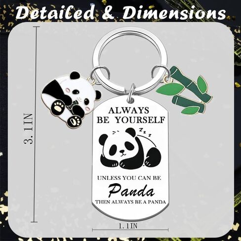 Panda Keychain Cute Panda Gifts for Women Animal Gifts For Pandas Lovers Funny Gift Idea for Birthday Christmas Friend in Saudi Arabia