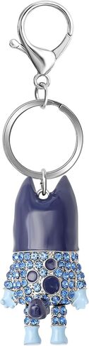 Bluey Bag Charm Pave Crystal، سلسلة مفاتيح Bluey Charm مرخصة رسميًا مع مشبك جراد البحر in Kuwait