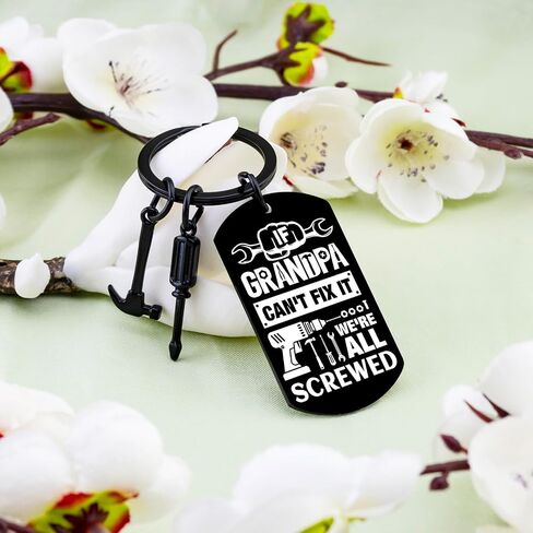 Funny Gifts for Grandpa Grandpa Keychain Grandpa Birthday Gifts Unique Gift for Fathers Day Christmas Men Keychain for Grandfather in Saudi Arabia