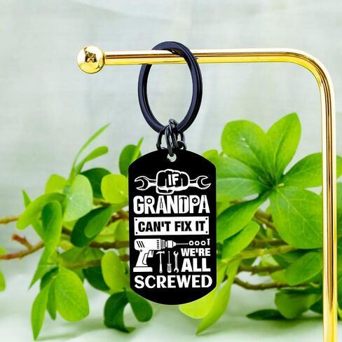 Funny Gifts for Grandpa Grandpa Keychain Grandpa Birthday Gifts Unique Gift for Fathers Day Christmas Men Keychain for Grandfather in Saudi Arabia