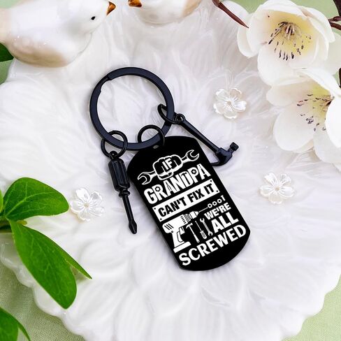 Funny Gifts for Grandpa Grandpa Keychain Grandpa Birthday Gifts Unique Gift for Fathers Day Christmas Men Keychain for Grandfather in Saudi Arabia