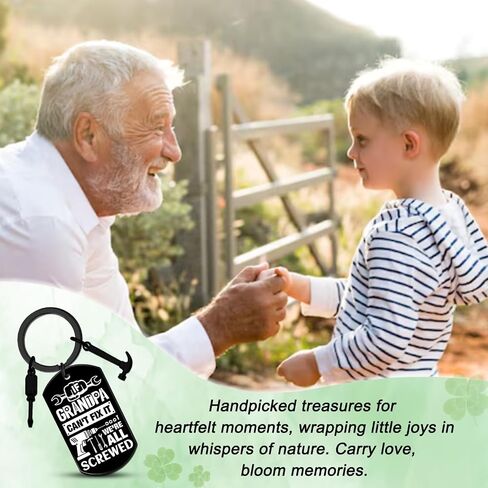 Funny Gifts for Grandpa Grandpa Keychain Grandpa Birthday Gifts Unique Gift for Fathers Day Christmas Men Keychain for Grandfather in Saudi Arabia