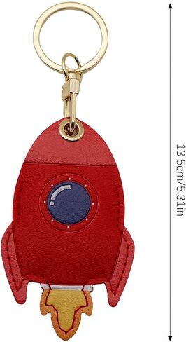 Rocket Leather Keychain - Lightweight and Functional, 3-Pack for Wallet Keys, Bags, and Pets, and Backpacks in Saudi Arabia
