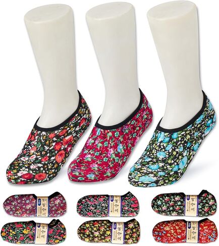 3 Pairs Korean Traditional Style K-Culture Warm Socks for Women in Kuwait