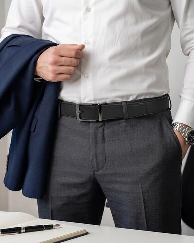 CHAOREN Ratchet Belts for Men - 1.5" Mens Belt Genuine Leather for Causual Jeans - Customizable Style, Versatile Fit in Saudi Arabia