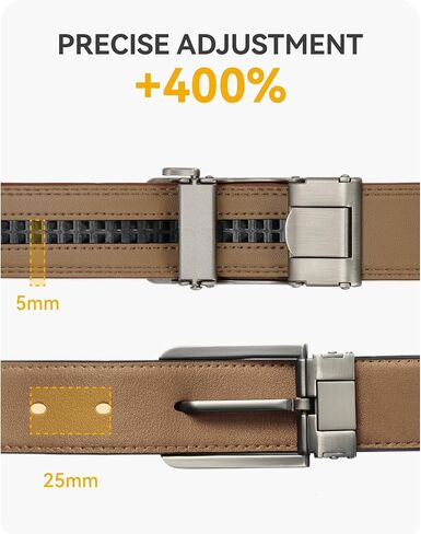 CHAOREN Ratchet Belts for Men - 1.5" Mens Belt Genuine Leather for Causual Jeans - Customizable Style, Versatile Fit in Saudi Arabia