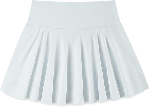 Girls Tennis Skirts Built in Shorts Pleated Athletic Skirt Summer Flowy Skort with Pockets for Kids 7-14 Years in Saudi Arabia