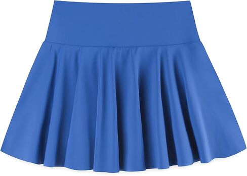 Girls Tennis Skirts Built in Shorts Pleated Athletic Skirt Summer Flowy Skort with Pockets for Kids 7-14 Years in Saudi Arabia