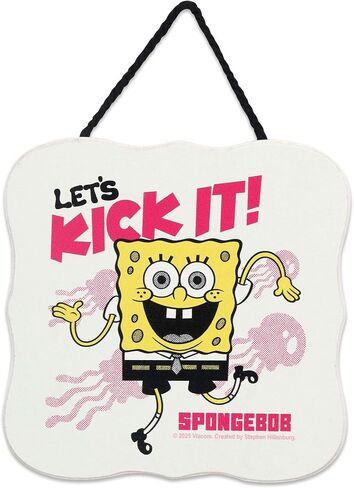 مرحبًا بكم في ديكور الحائط الخشبي المعلق من Nickelodeon SpongeBob SquarePants - علامة سفلية بيكيني ممتعة للمنزل in Kuwait