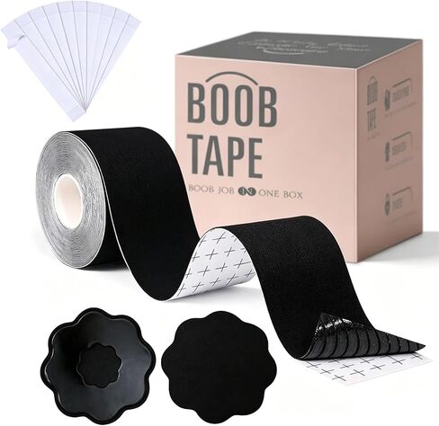 شريط تريبسكي XL لرفع الثدي، شريط بوب للثدي الكبير، شريط للجسم للأزياء، شريط رياضي وغطاء للحلمة لـ A-GCup in Kuwait