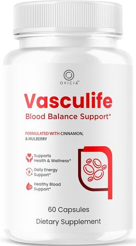 Vasculife Capsules - Official Vascu Life Support Pills Advanced Formula with All Natural Ingredients, Premium Maximum Strength for Wellness & Overall Health Support, 60 Capsules for 1 Month in Saudi Arabia