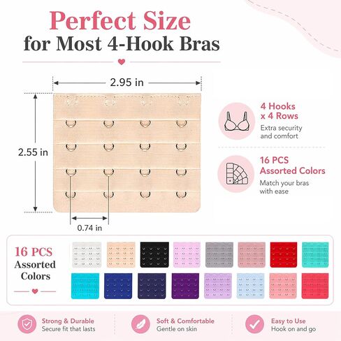 حمالة صدر نسائية من East Fantasy ذات 4 خطاف، حمالة صدر ناعمة ومريحة in Kuwait