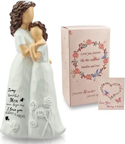 LIGETON Mothers Day Mom Gifts for Mom from Daughter,Cool Birthday Gifts for Women Wife Christmas Stocking Stuffers Unique Gift Ideas for Mama Grandma Aunt Hand-Painted Figure Sculpture Presents in Saudi Arabia