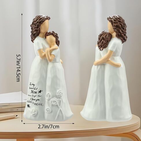 LIGETON Mothers Day Mom Gifts for Mom from Daughter,Cool Birthday Gifts for Women Wife Christmas Stocking Stuffers Unique Gift Ideas for Mama Grandma Aunt Hand-Painted Figure Sculpture Presents in Saudi Arabia