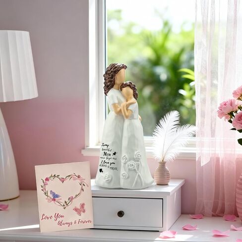 LIGETON Mothers Day Mom Gifts for Mom from Daughter,Cool Birthday Gifts for Women Wife Christmas Stocking Stuffers Unique Gift Ideas for Mama Grandma Aunt Hand-Painted Figure Sculpture Presents in Saudi Arabia