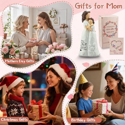 LIGETON Mothers Day Mom Gifts for Mom from Daughter,Cool Birthday Gifts for Women Wife Christmas Stocking Stuffers Unique Gift Ideas for Mama Grandma Aunt Hand-Painted Figure Sculpture Presents in Saudi Arabia