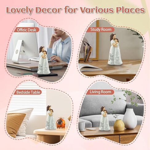 LIGETON Mothers Day Mom Gifts for Mom from Daughter,Cool Birthday Gifts for Women Wife Christmas Stocking Stuffers Unique Gift Ideas for Mama Grandma Aunt Hand-Painted Figure Sculpture Presents in Saudi Arabia