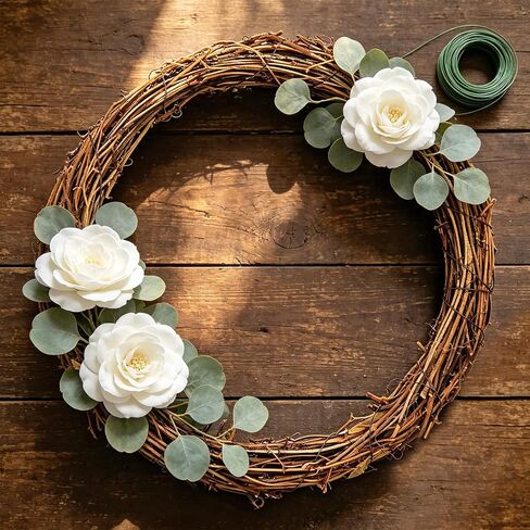 6 Pack Grapevine Wreaths,Vine Wreath Rings for DIY Crafts, Front Door & Holiday Home Decor(12 Inch) in Saudi Arabia