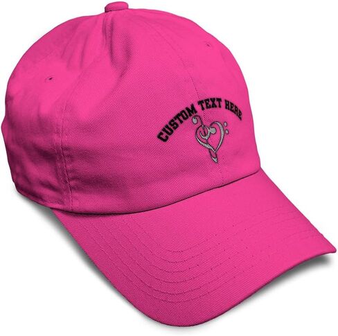 Custom Soft Baseball Hat Embroidered Dad Hat Heart Music Note C Embroidery Men & Ladies Baseball Cap Cotton in Kuwait
