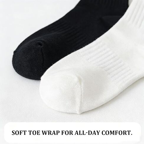 6 Pairs Women‘s Mini Crew Socks, Soft Above Ankle Sock, Classic Basic Socks for Women in Saudi Arabia