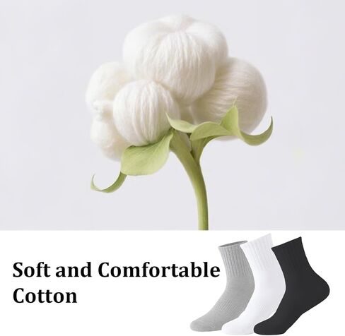 6 Pairs Women‘s Mini Crew Socks, Soft Above Ankle Sock, Classic Basic Socks for Women in Saudi Arabia