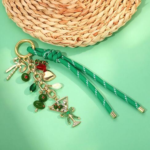 ANGLESJELL Olive Martini Bag Charm Keychain for Women Nylon Rope Dirty Martini Purse Charm Bag Accessories Gifts in Saudi Arabia