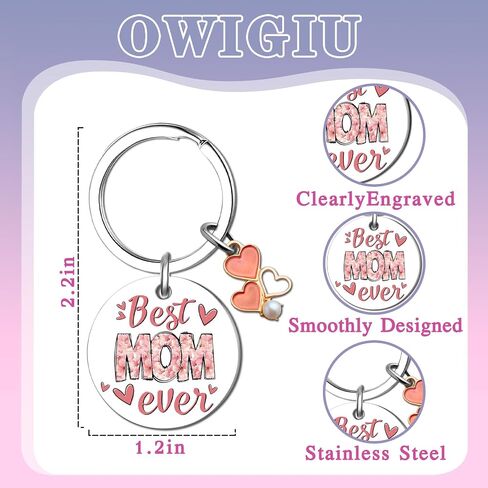 Mom Gifts for Mothers Day Mom Gifts From Daughters Moms Mothers Day Birthday Gift Ideas Mama Keychain Best Moms Ever Gift in Saudi Arabia
