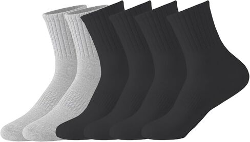 6 Pairs Women‘s Mini Crew Socks, Soft Above Ankle Sock, Classic Basic Socks for Women in Saudi Arabia
