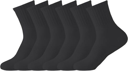 6 Pairs Women‘s Mini Crew Socks, Soft Above Ankle Sock, Classic Basic Socks for Women in Saudi Arabia