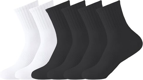 6 Pairs Women‘s Mini Crew Socks, Soft Above Ankle Sock, Classic Basic Socks for Women in Saudi Arabia