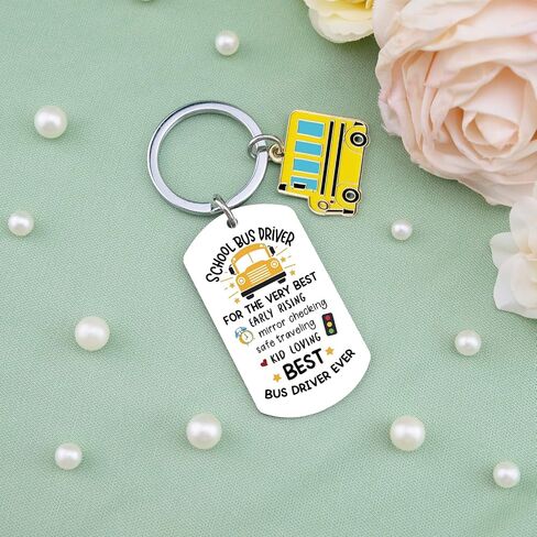 igvean Bus Driver Appreciation Gifts School Bus Driver Gifts Thank You Keychain Christmas Birthday Gift for Buses Drivers in Saudi Arabia