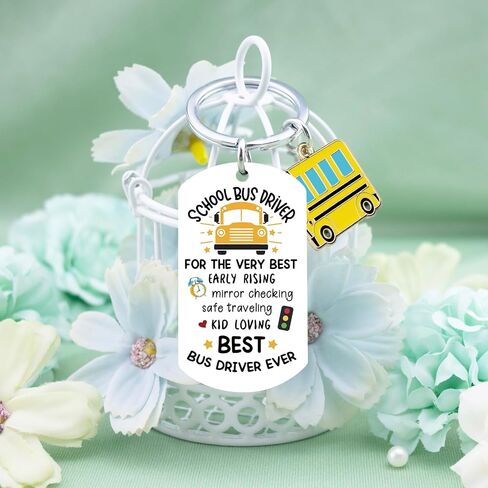 igvean Bus Driver Appreciation Gifts School Bus Driver Gifts Thank You Keychain Christmas Birthday Gift for Buses Drivers in Saudi Arabia