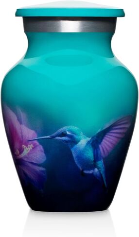 Blue Hummingbird Cremation Urns for Men and Women Human Ashes - Adult Large Urn in Saudi Arabia