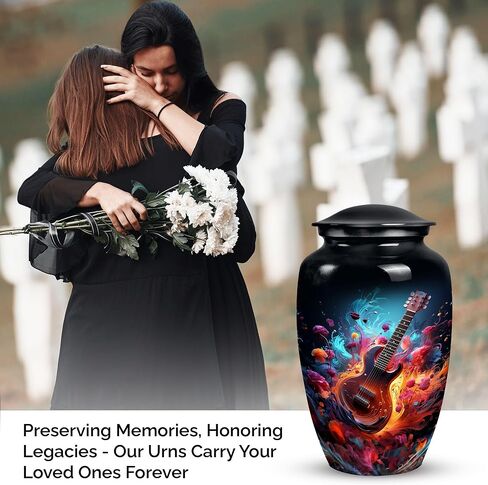 Guitar Urns for Ashes Adult Male - Mini Urn for Human Ashes - Large Urn for Human Ashes Adult Female - Cremation Urns for Women - Combo 1 Large 4 Keepsake in Saudi Arabia