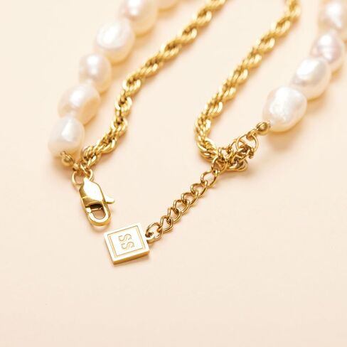Shapes Studio 18K Gold Plated Bold Pearl Rope Double Bracelet, Minimalist Style, Women Jewelry Bracelet in Saudi Arabia