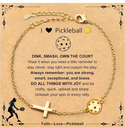 Gold Sports Cross Bracelet for Women Men - 14K Gold Plated Baseball/Softball/Basketball/Soccer/Football/Volleyball/Tennis/Pickleball Cross Charm Bracelet Adjustable Religious Bracelet Christian Gift for Women Men Athletes Coaches Mom in Saudi Arabia