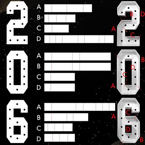 Graduation Class of 2026 Light up Marquee Letters, 2.68 ft Large LED Graduation Letters and Numbers for Grad Party Decorations, Photo Backdrop, High School College Grad 2026 Decor in Saudi Arabia