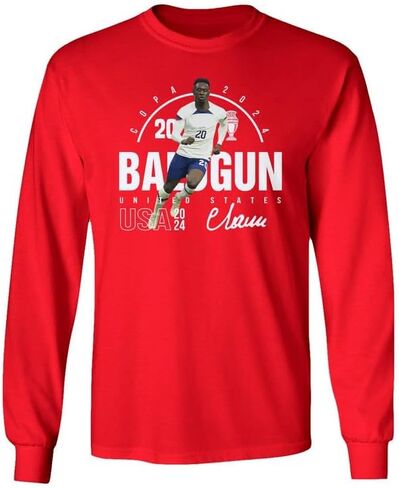 USA America 2024 Tribute - Balogun Inspired for Fans Long Sleeve T-Shirt in Saudi Arabia