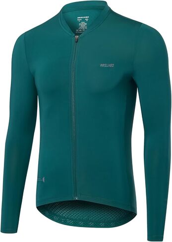 ARSUXEO Race-Fit Cycling Jersey Men Long Sleeves Road Bike Shirt Bicycle Jerseys in Saudi Arabia