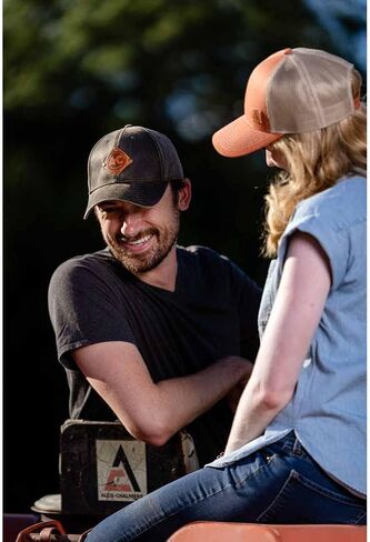 J&D Productions, inc. Allis Chalmers Tractor Hat, New Logo, Orange with White mesh Back, in Saudi Arabia
