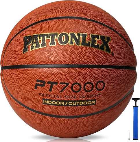 Basketball Ball – Official Size– Composite Leather Indoor/Outdoor Basketball for Men, Women & Girls, with Pump in Saudi Arabia