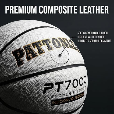 Basketball Ball – Official Size– Composite Leather Indoor/Outdoor Basketball for Men, Women & Girls, with Pump in Saudi Arabia